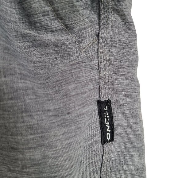 O'Neill Mens size 32 Relaxed Fit Hyperdry Heather Grey Hybrid Board Shorts - Picture 5 of 8